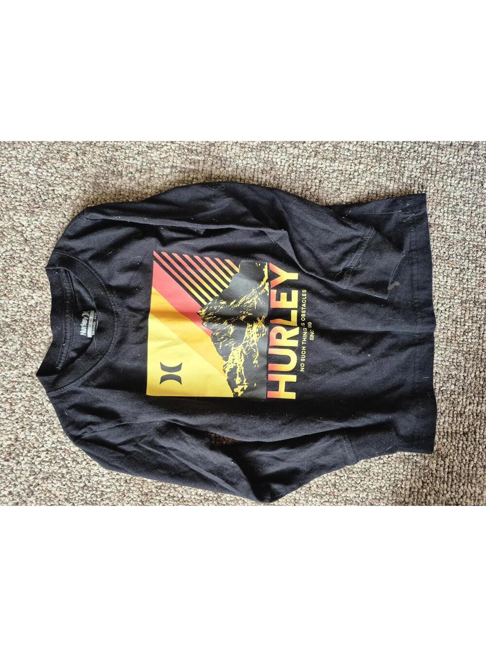 Hurley Black Graphic long-sleeved tshirt Medium